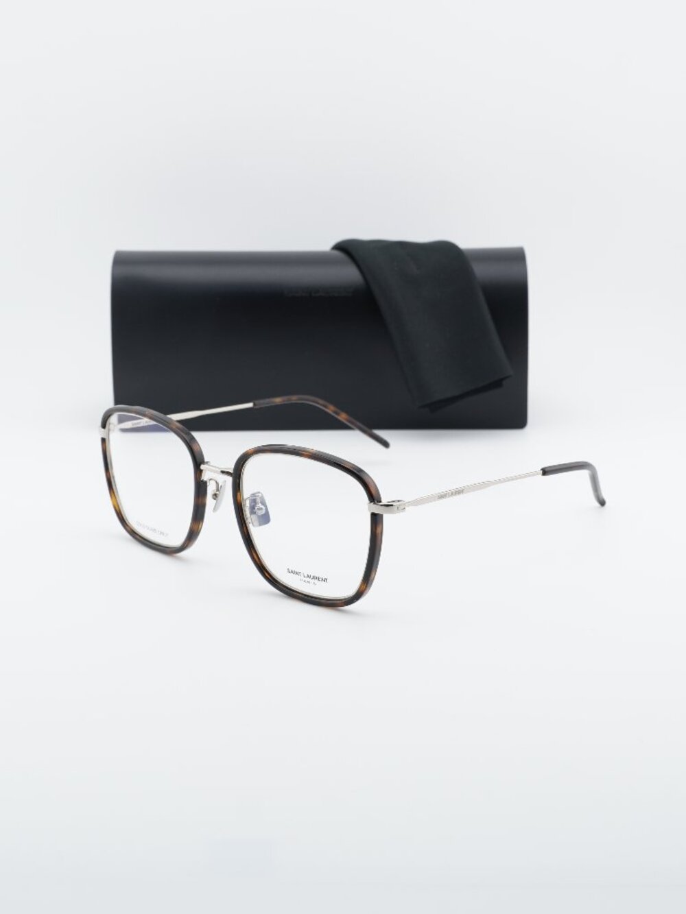 Saint Laurent SL440/F OPT 002 Square Eyeglasses 54mm – Havana